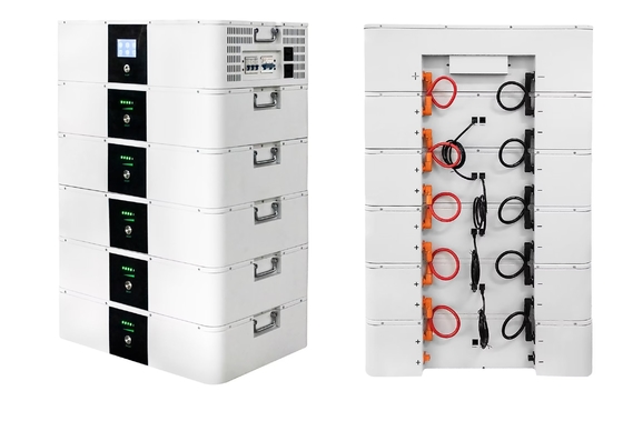 نظام تخزين الطاقة 5KW الكل في واحد مع بطارية تخزين الطاقة LiFePO4 المكدسة 10KWH والعاكس الهجين